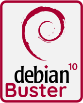 Debian 10 (buster) logo