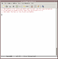 Emacs 24 GTK scratch buffer screenshot